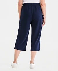 Style & Co Women's Luxsoft French Terry Capri Pants, Macy's Exclusive