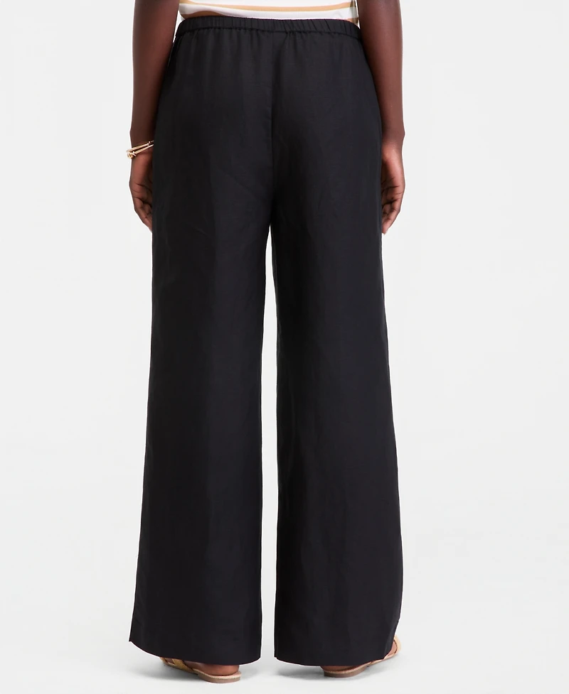 On 34th Women's Linen-Blend Drawstring Pants, Macy's Exclusive