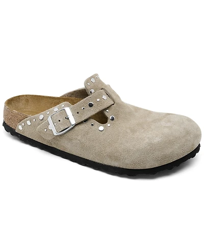 Birkenstock Women's Boston Rivets Suede Leather Clogs from Finish Line