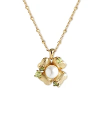 Retro Chic Garden Blossom Pendant Necklace