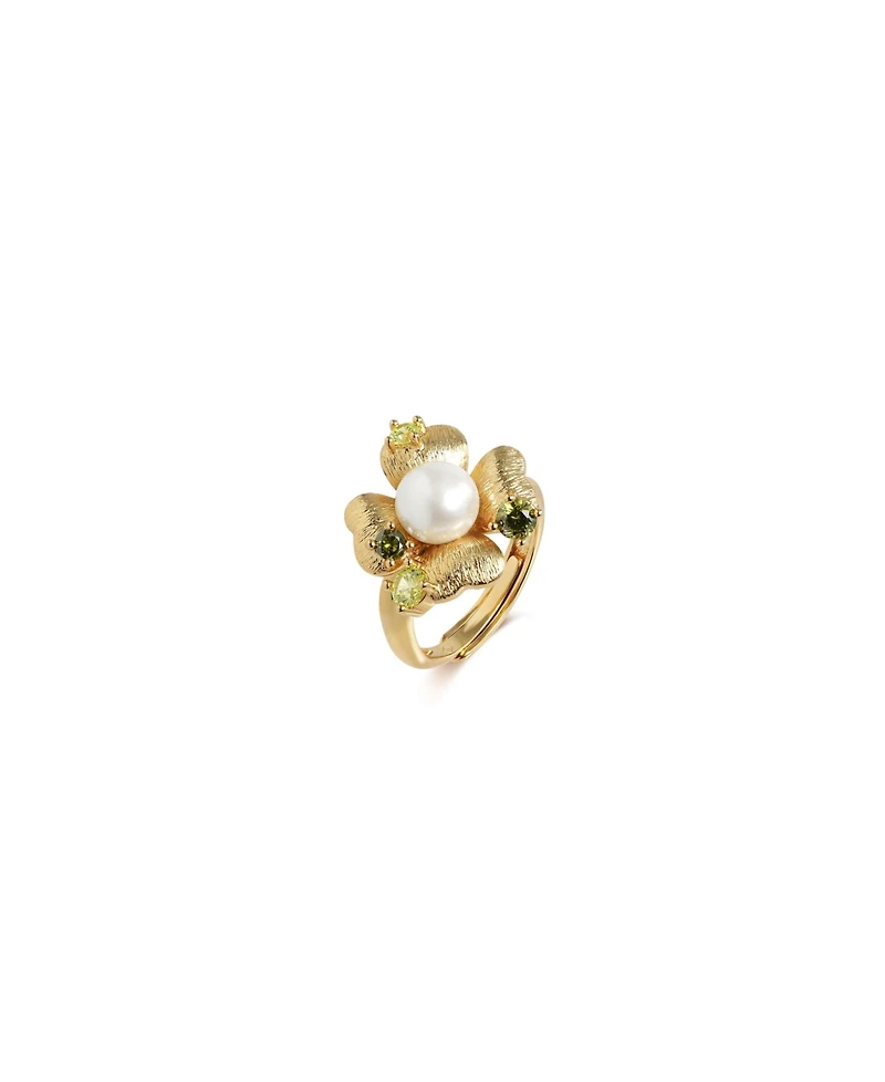 Retro Chic Garden Blossom Ring