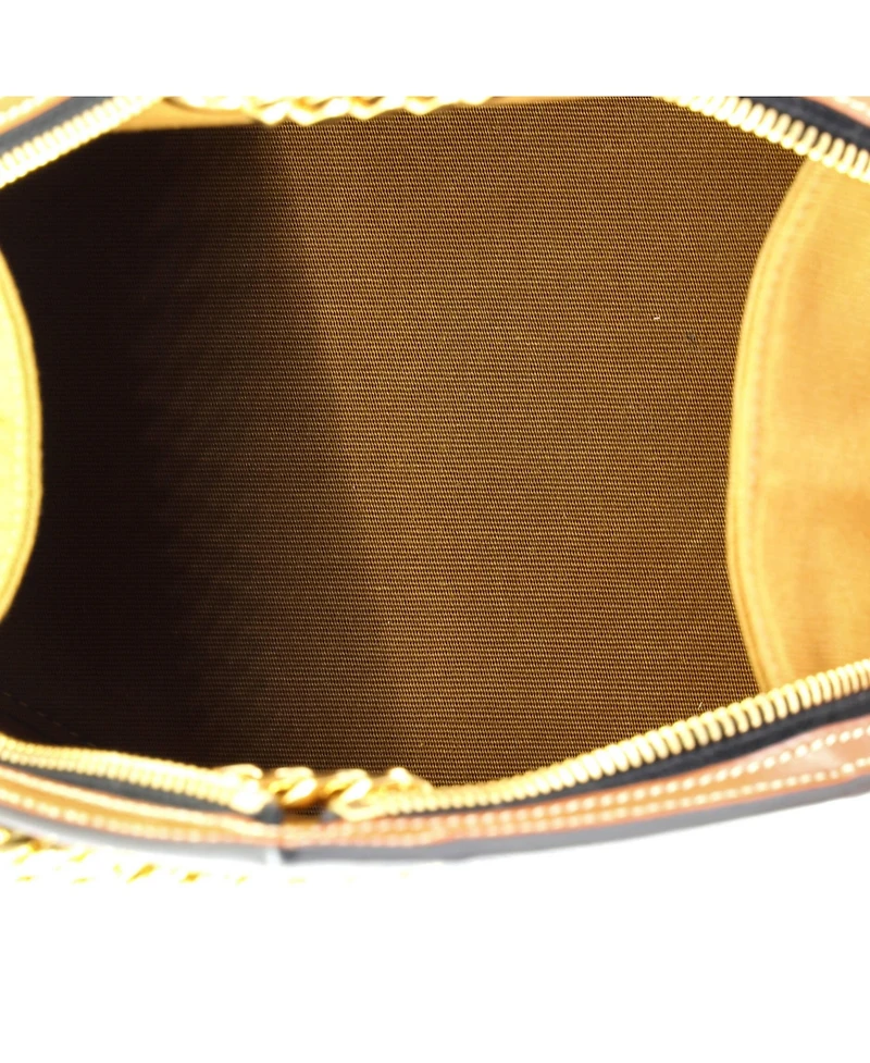 Pre-Owned Celine Pyramid Chain Shoulder Bag Triomphe Coated Canvas