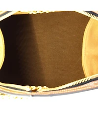 Pre-Owned Celine Pyramid Chain Shoulder Bag Triomphe Coated Canvas