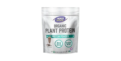 Now Foods Organic Plant Protein Creamy Chocolate Powder, 1.2 Lbs