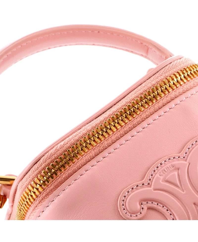 Pre-Owned Celine Mini Cuir Top Handle Vanity Case Leather