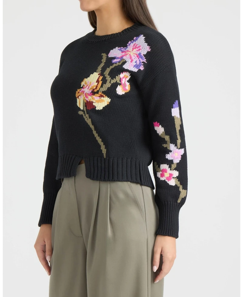 Ellen Tracy Women's Jacquard Sweater