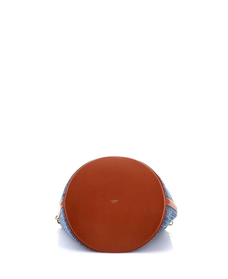 Pre-Owned Celine Bucket 16 Bag Denim