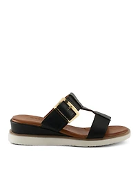 Spring Step Women's Seaport Wedge Sandal with Leather Upper