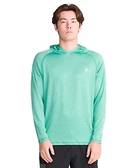 Spyder Men's Hooded Raglan Long-Sleeve Upf 50+ Rashguard