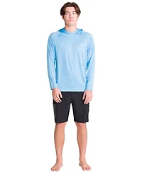 Spyder Men's Hooded Raglan Long-Sleeve Upf 50+ Rashguard