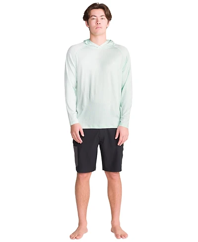 Spyder Men's Hooded Raglan Long-Sleeve Upf 50+ Rashguard