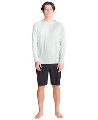 Spyder Men's Hooded Raglan Long-Sleeve Upf 50+ Rashguard