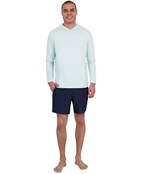 Spyder Men's Long Sleeve Textured Rashguard Swim Hoodie