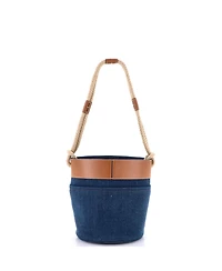 Pre-Owned Celine Small Rope Bucket Bag Denim