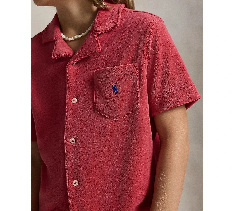 Polo Ralph Lauren Boys 8-20 Terry Camp Shirt