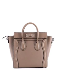 Pre-Owned Celine Nano Luggage Bag Grainy Leather