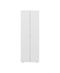 flynama Home 2 Doors Closet System Armoire Hanging Rod Storage Shelf Modern Bedroom Organization Storage 66.9inch High