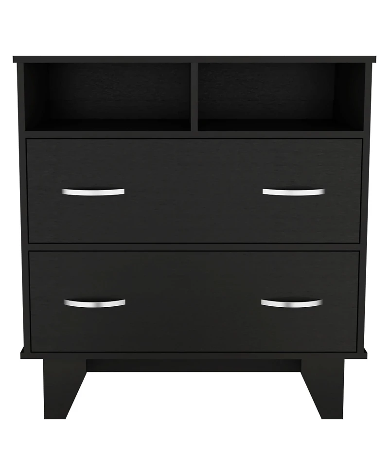 flynama Modern 4 Drawer Dresser Mdf Cabinet with Wheels for Bedroom Living Room Entryway