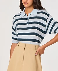 Astr the Label Women's Collared Scottie Sweater