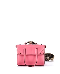 Pre-Owned Fendi Mini Flip Tote Leather