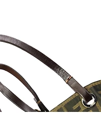 Pre-Owned Fendi Medium Vintage Open Tote Zucca Canvas