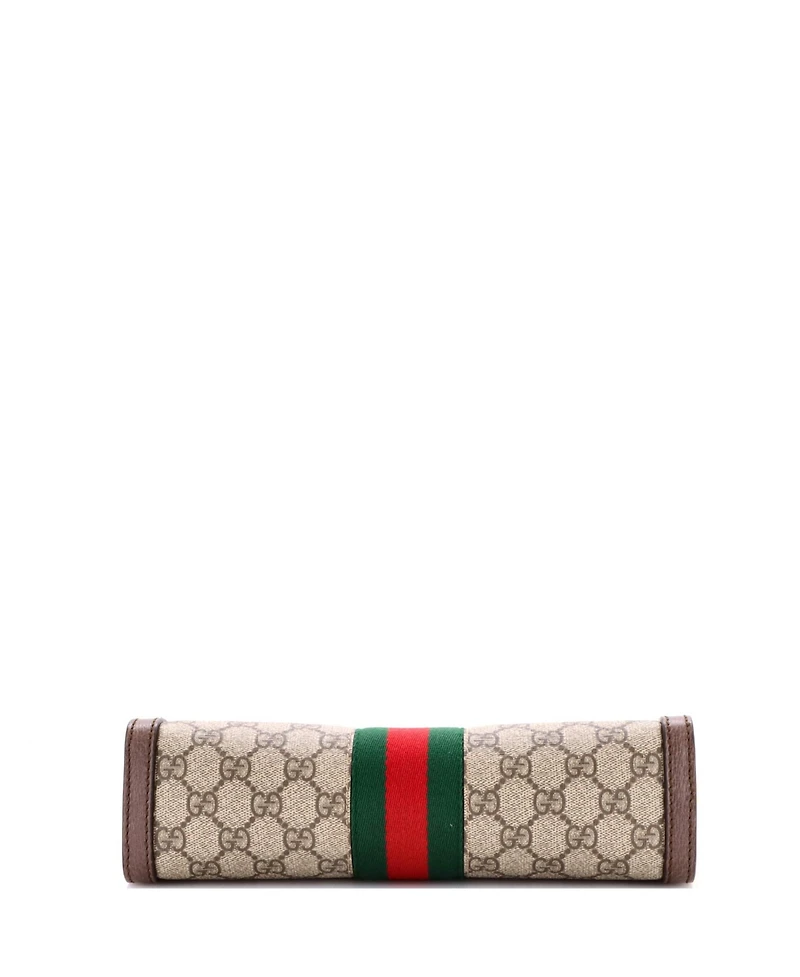 Pre-Owned Gucci Small Ophidia Chain Shoulder Bag Gg Coated Canvas