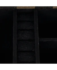 Pre-Owned Fendi Jewelry Trunk Case Pequin Canvas with Leather