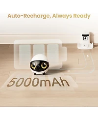Enabot Ebo Air 2S Smart Companion Robot with 2.5K Camera, Two-Way Audio & Night Vision