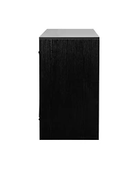 flynama Modern 6 Drawer Dresser Engineered Wood Cabinet Handle Free for Bedroom Living Room Closet