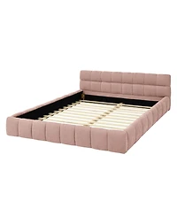 flynama Chenille Grounded Bed Frame Headboard