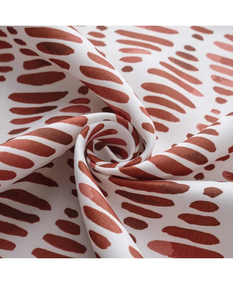 Olivia Gray 100% Polyester 190 Gsm Justice Reversible Blackout Grommet Curtain Panel 54" x 90" Spice