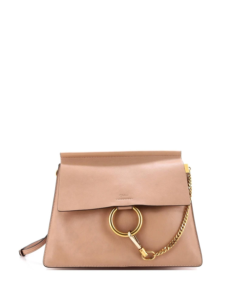 Pre-Owned Chloe Medium Faye Shoulder Bag Leather