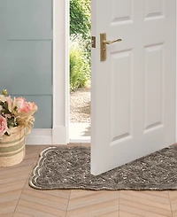 Laura Ashley Scalloped Skid Resistant Accent Rug, 26" x 45"