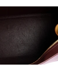 Pre-Owned Celine Small Bicolor Trapeze Bag Leather