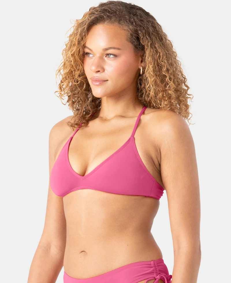 Roxy Juniors' Beach Classics Athletic Triangle Bikini Top