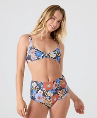 Roxy Women's Printed Sunflower Swim Bottoms