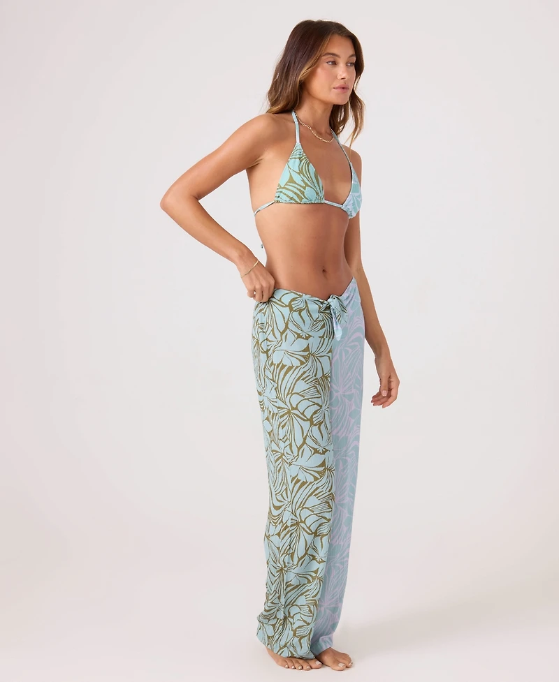 Roxy Women's Tie-Front Long Swim Cover Up Pants