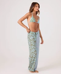 Roxy Women's Tie-Front Long Swim Cover Up Pants