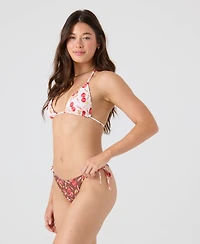 Roxy Women's Cherry Printed Tie-Sides Swim Bottoms