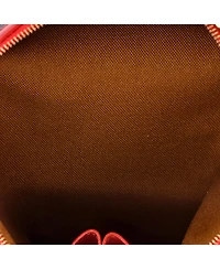 Pre-Owned Celine Zip Around Chain Clutch Triomphe Coated Canvas