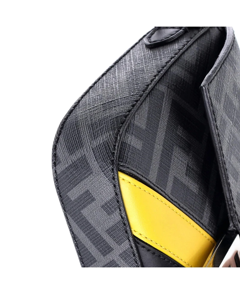 Pre-Owned Fendi Mini Baguette Nm Bag Zucca Coated Canvas and Leather