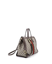 Pre-Owned Gucci Medium Ophidia Top Handle Tote Gg Coated Canvas