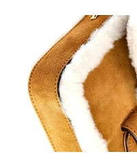 Pre-Owned Gucci Mini Horsebit 1955 Shoulder Bag Suede with Shearling