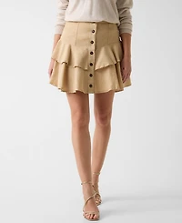 Guess Women's A-Line Tiered Mini Skirt
