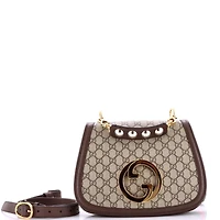 Pre-Owned Gucci Medium Blondie Nm Top Handle Bag Gg Coated Canvas