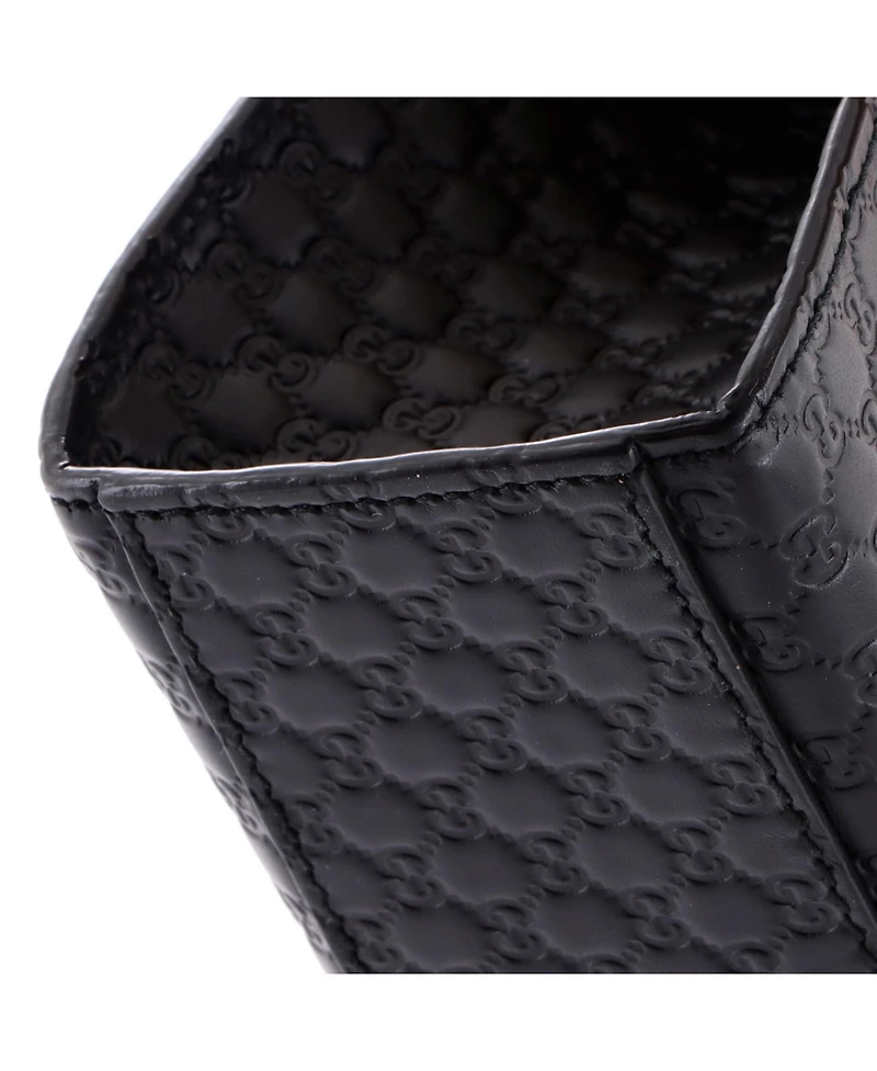 Pre-Owned Gucci Medium Emily Chain Flap Bag Microguccissima Leather