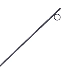 flynama 12pcs 3 Eighths x 18 Inch Steel Rebar Stakes with 1 Inch Loops Heavy Duty Angled Ends Ground Stakes for Tents Canopies Campsites