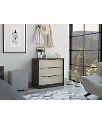 flynama Contemporary 6 Drawer Dresser Finish Sturdy Construction for Bedroom Living Room Storage