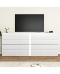 flynama 7 Drawer Dresser with Drawer Dividers Wood for Bedroom Organized Storage