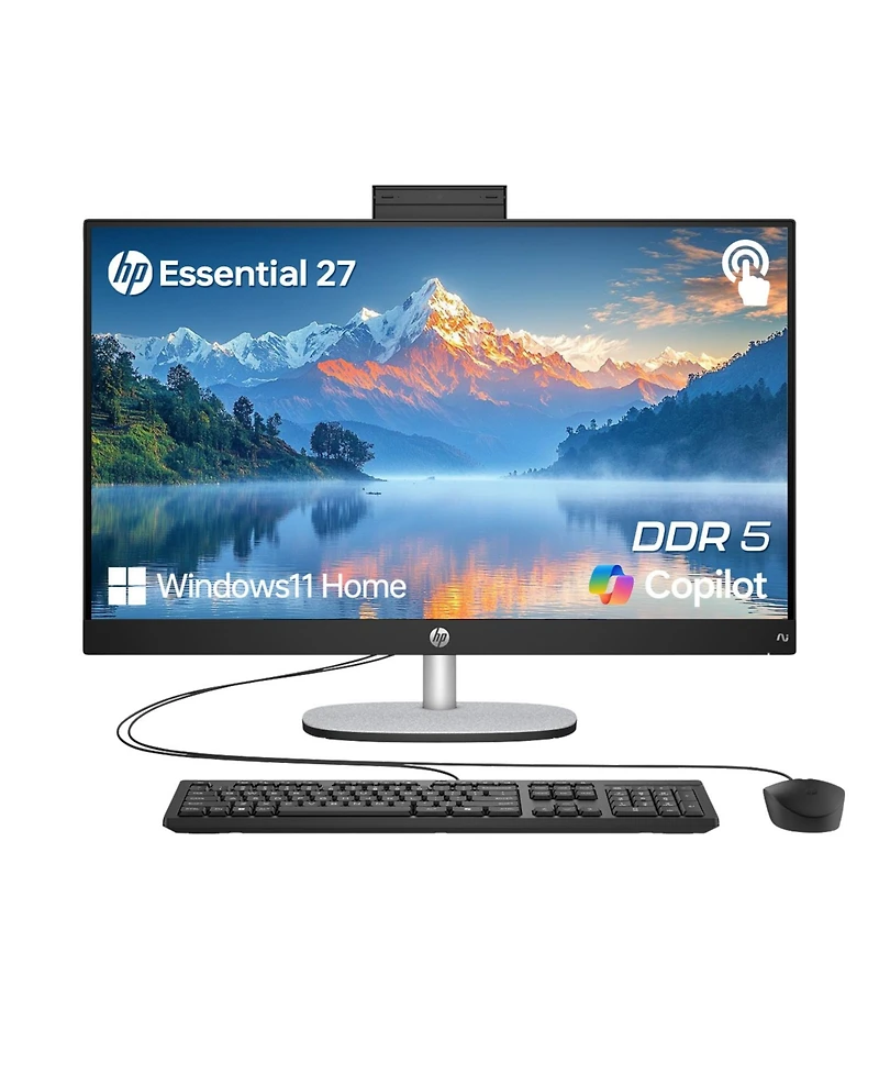 Hp Essential 27" All-in-One Intel Core Ultra 7 16GB Ram Intel Graphics 1TB Ssd Storage Windows 11 Home 60Hz